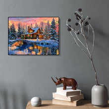 Lade das Bild in den Galerie-Viewer, Haus - volle Diamant-Malerei - 40x30cm
