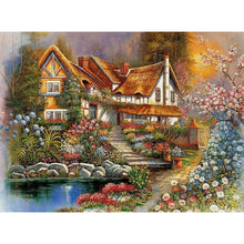 Lade das Bild in den Galerie-Viewer, Haus - volle Diamant-Malerei - 40x30cm
