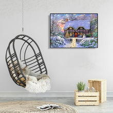 Lade das Bild in den Galerie-Viewer, Weihnachtshaus - voller runder Diamant - 30x40cm
