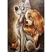 Lade das Bild in den Galerie-Viewer, Hund - voller runder Diamant - 30x40cm
