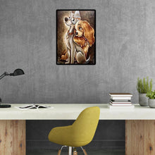 Lade das Bild in den Galerie-Viewer, Hund - voller runder Diamant - 30x40cm
