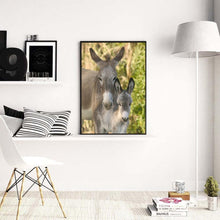 Lade das Bild in den Galerie-Viewer, Esel - voller runder Diamant - 30x40cm
