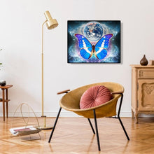 Lade das Bild in den Galerie-Viewer, Schmetterling Erde - voller runder Diamant - 50x40cm

