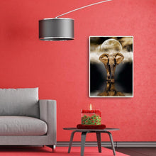Lade das Bild in den Galerie-Viewer, Elefant - voller runder Diamant - 30x40cm
