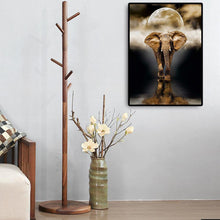 Lade das Bild in den Galerie-Viewer, Elefant - voller runder Diamant - 30x40cm
