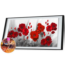 Lade das Bild in den Galerie-Viewer, Blume - voller runder Diamant - 100x50cm
