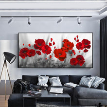 Lade das Bild in den Galerie-Viewer, Blume - voller runder Diamant - 100x50cm
