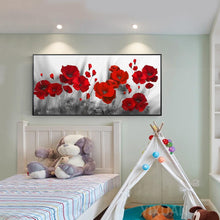 Lade das Bild in den Galerie-Viewer, Blume - voller runder Diamant - 100x50cm
