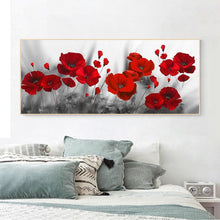 Lade das Bild in den Galerie-Viewer, Blume - voller runder Diamant - 100x50cm
