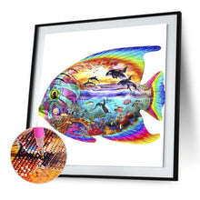 Lade das Bild in den Galerie-Viewer, Fisch Frauen - voller runder Diamant - 30x30cm
