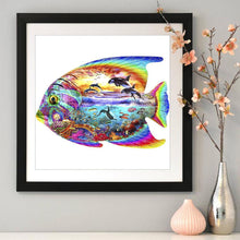 Lade das Bild in den Galerie-Viewer, Fisch Frauen - voller runder Diamant - 30x30cm
