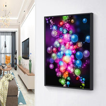 Lade das Bild in den Galerie-Viewer, Blasenkreis - voller runder Diamant - 30x40cm
