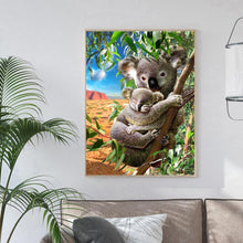 Lade das Bild in den Galerie-Viewer, Süße Koala - voller runder Diamant - 30x40cm

