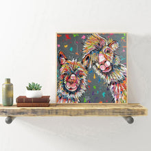 Lade das Bild in den Galerie-Viewer, Kamel - voller runder Diamant - 30x30cm
