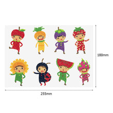 Lade das Bild in den Galerie-Viewer, 8pcs-Fruit Kid-Diy Handwerk Aufkleber
