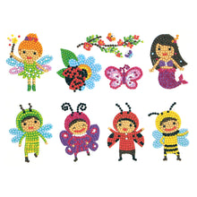 Lade das Bild in den Galerie-Viewer, 8pcs-Tier Kids-Diy Handwerk Aufkleber

