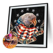 Lade das Bild in den Galerie-Viewer, Adler - voller runder Diamant - 40x40cm
