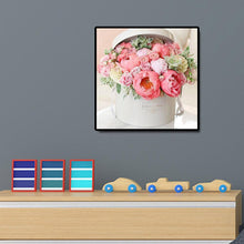 Lade das Bild in den Galerie-Viewer, Blume im Kasten - voller runder Diamant - 30x30cm
