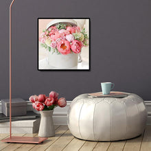 Lade das Bild in den Galerie-Viewer, Blume im Kasten - voller runder Diamant - 30x30cm
