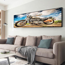 Lade das Bild in den Galerie-Viewer, Motorrad - voller runder Diamant - 85x45cm
