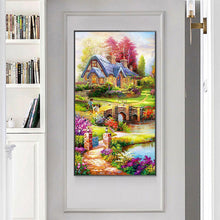 Lade das Bild in den Galerie-Viewer, Land - voller runder Diamant - 45x85cm
