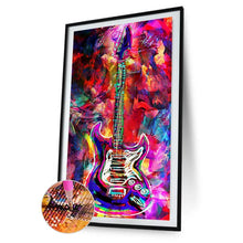 Lade das Bild in den Galerie-Viewer, Gitarre - voller runder Diamant - 45x85cm
