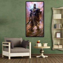 Lade das Bild in den Galerie-Viewer, Cartoon Krieger - voller runder Diamant - 45x85cm
