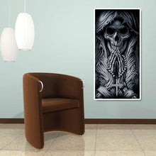 Lade das Bild in den Galerie-Viewer, Skelett beten - voller runder Diamant - 45x85cm
