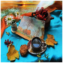 Lade das Bild in den Galerie-Viewer, Kaffee - voller runder Diamant - 30x30cm

