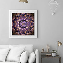 Lade das Bild in den Galerie-Viewer, Bunte Blume - voller runder Diamant - 30x30cm
