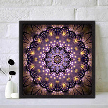 Lade das Bild in den Galerie-Viewer, Bunte Blume - voller runder Diamant - 30x30cm
