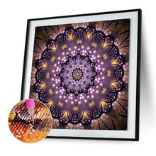 Lade das Bild in den Galerie-Viewer, Bunte Blume - voller runder Diamant - 30x30cm
