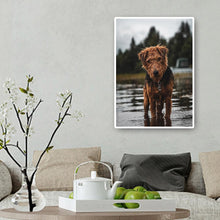 Lade das Bild in den Galerie-Viewer, Hund - voller runder Diamant - 30x40cm
