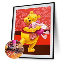 Lade das Bild in den Galerie-Viewer, Bär - voller runder Diamant - 30x40cm
