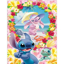 Lade das Bild in den Galerie-Viewer, Cartoon Hund Familie - voller runder Diamant - 40x50cm
