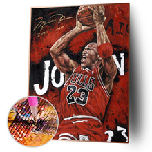 Lade das Bild in den Galerie-Viewer, Basketballspieler - voller Runder Diamant - 30x40cm
