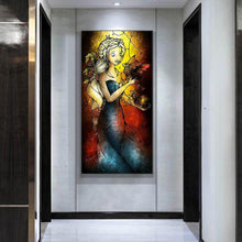 Lade das Bild in den Galerie-Viewer, Mädchen - voller runder Diamant - 45x85cm
