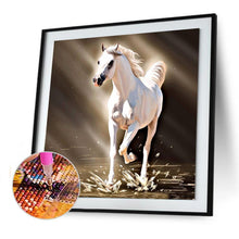 Lade das Bild in den Galerie-Viewer, Pferd - voller runder Diamant - 30x30cm
