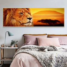 Lade das Bild in den Galerie-Viewer, Tiger - voller runder Diamant - 80x30cm
