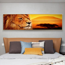 Lade das Bild in den Galerie-Viewer, Tiger - voller runder Diamant - 80x30cm
