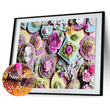 Lade das Bild in den Galerie-Viewer, Blumenraum - voller runder Diamant - 40x30cm
