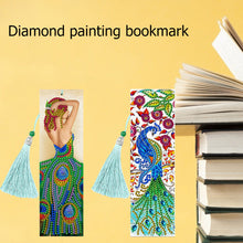 Lade das Bild in den Galerie-Viewer, 2pcs Pfau-DIY Diamond Painting Lesezeichen
