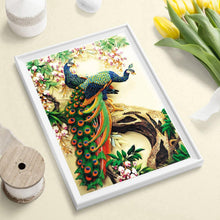 Lade das Bild in den Galerie-Viewer, Pfau - voller quadratischer Diamant - 40x50cm
