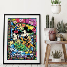 Lade das Bild in den Galerie-Viewer, Cartoon-Maus - voller quadratischer Diamant - 40x50cm

