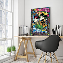 Lade das Bild in den Galerie-Viewer, Cartoon-Maus - voller quadratischer Diamant - 40x50cm
