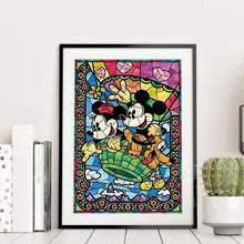 Lade das Bild in den Galerie-Viewer, Cartoon-Maus - voller quadratischer Diamant - 40x50cm
