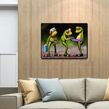 Lade das Bild in den Galerie-Viewer, Frogation - voller runder Diamant - 30x40cm
