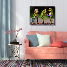 Lade das Bild in den Galerie-Viewer, Frogation - voller runder Diamant - 30x40cm
