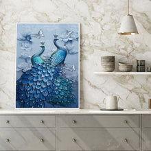 Lade das Bild in den Galerie-Viewer, Pfau Tier - voller quadratischer Diamant - 40x50cm
