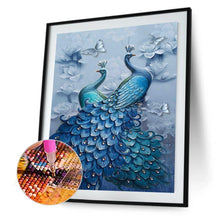 Lade das Bild in den Galerie-Viewer, Pfau Tier - voller quadratischer Diamant - 40x50cm
